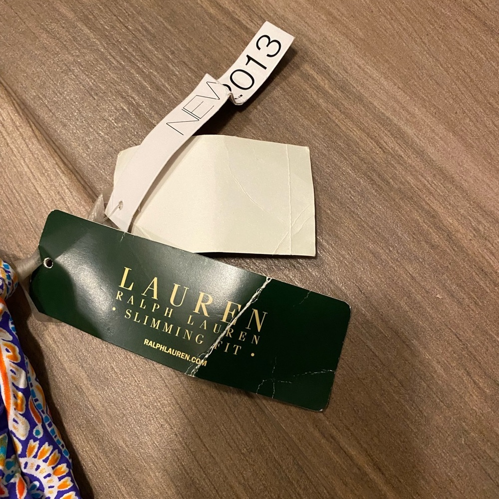 NWT! Ralph Lauren Paisley Women’s Swimwear in Blue and Orange - Picture 6 of 6